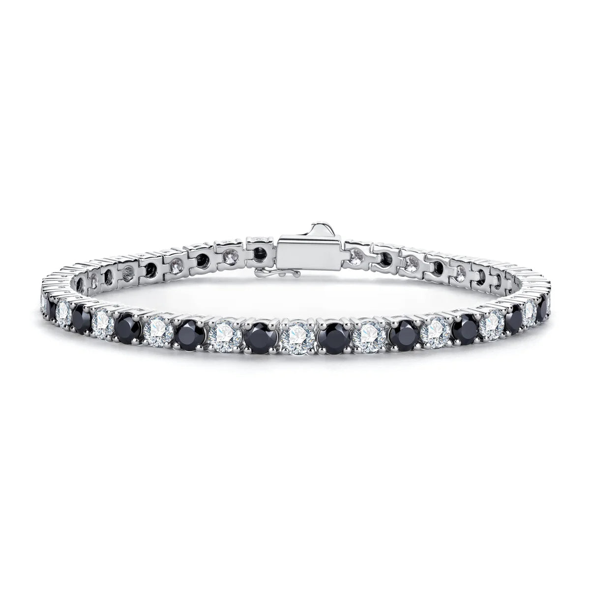 Pulseira Riviera Black & White Moissanite
