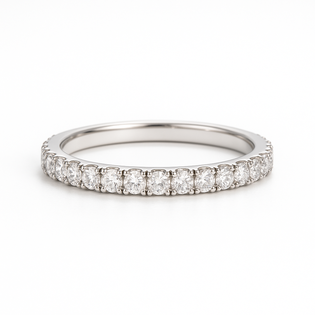 Aliança Delicate Moissanite