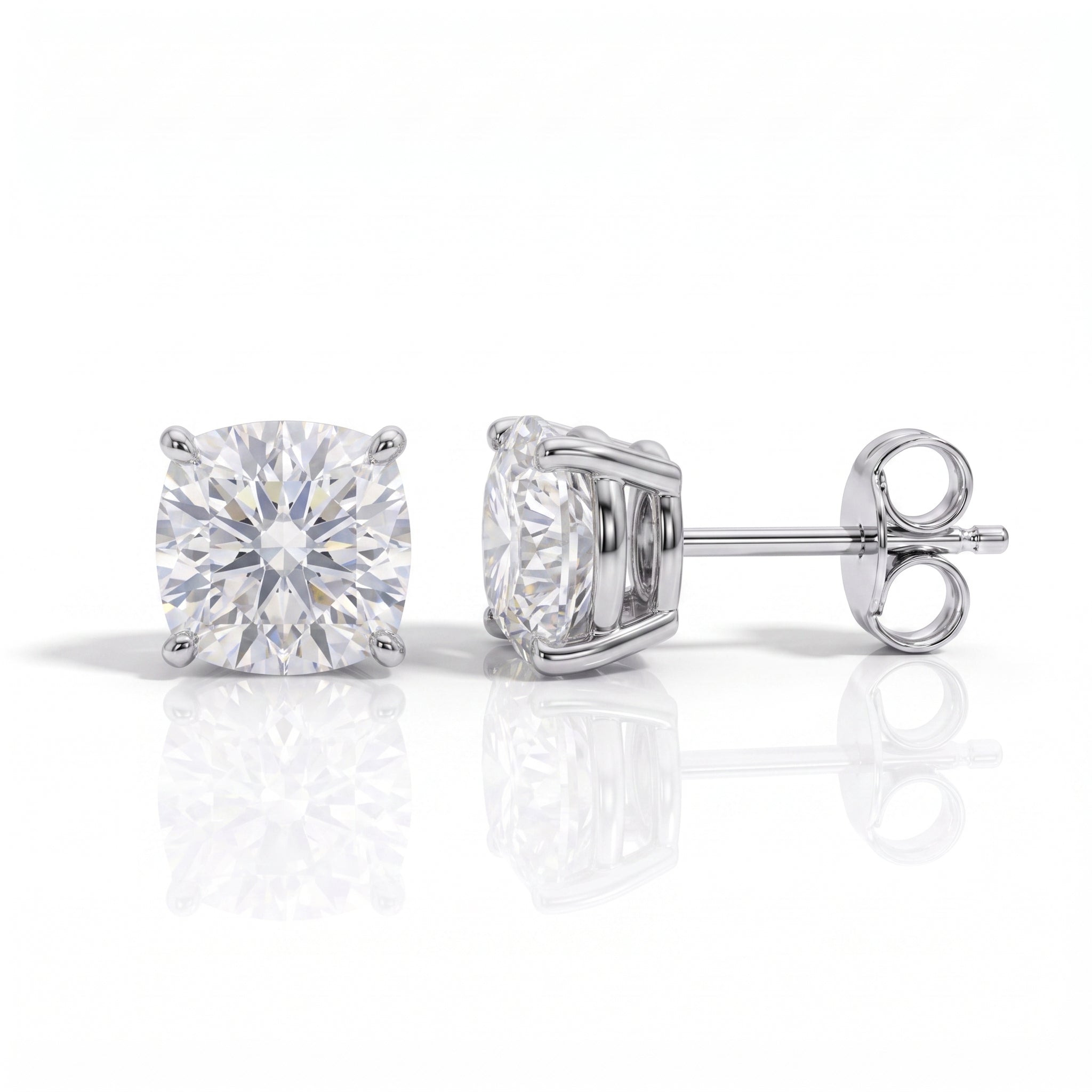 Brinco Cushion Moissanite