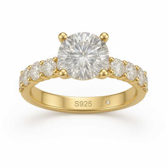 Anel Jasmin Moissanite