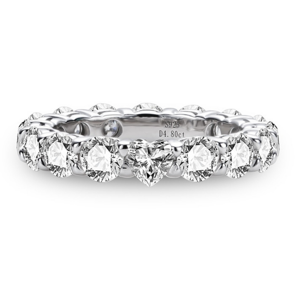 Aliança Amor Eterno Moissanite Aliança