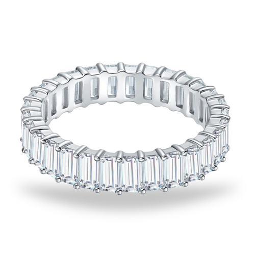 Aliança Esmeralda Moissanite Aliança