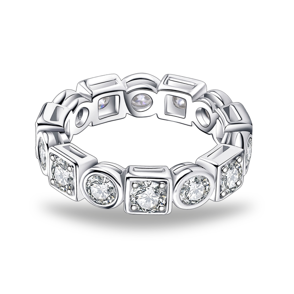Aliança Fusion Moissanite Aliança