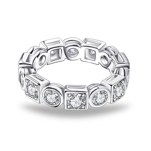 Aliança Fusion Moissanite Aliança