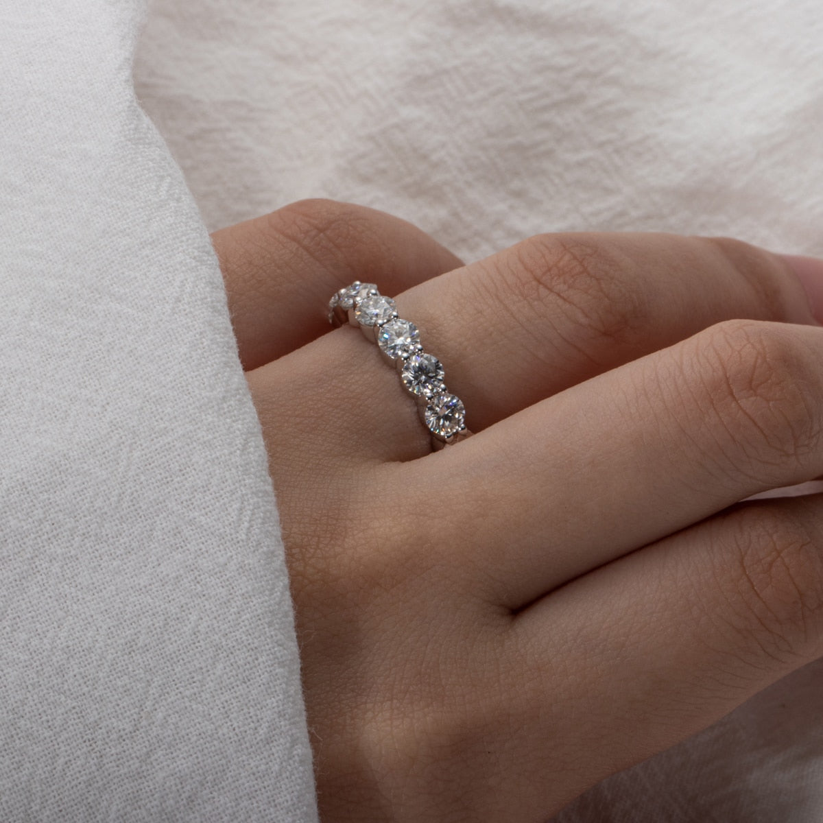 Aliança Wedding Moissanite Aliança
