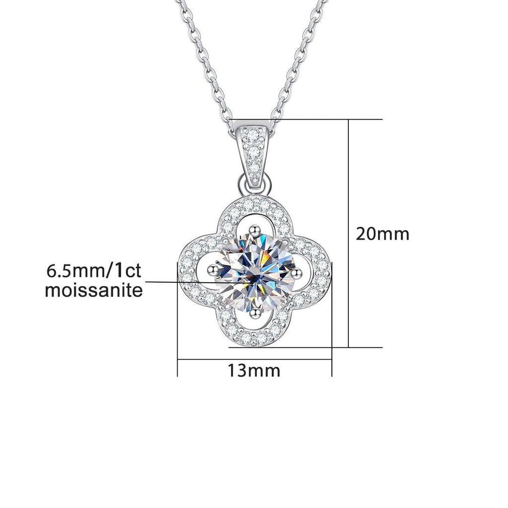 Colar Flower Moissanite Moissanite Colar