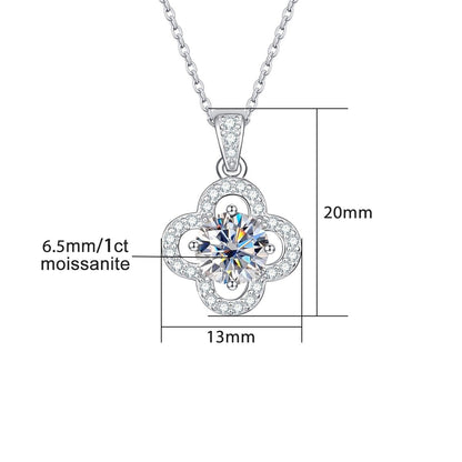 Colar Flower Moissanite