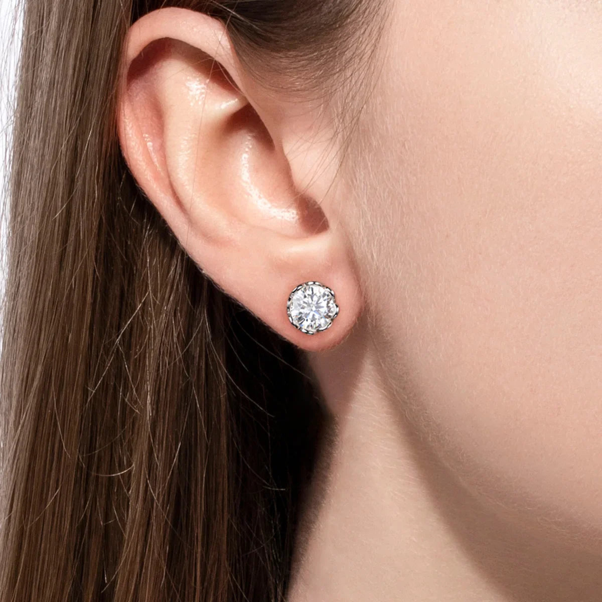 Brinco Majesty Moissanite Brincos