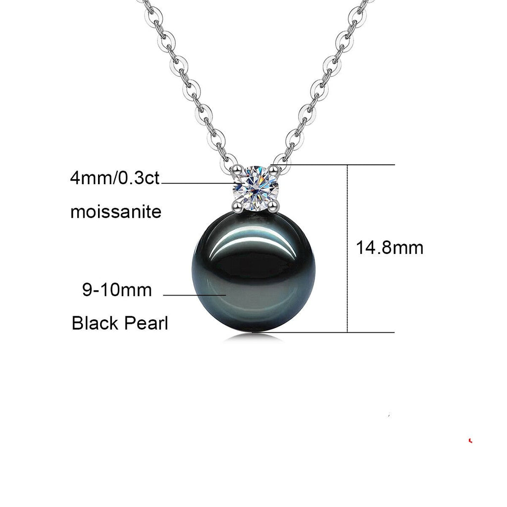 Colar Pérola Estrelada Moissanite Colar