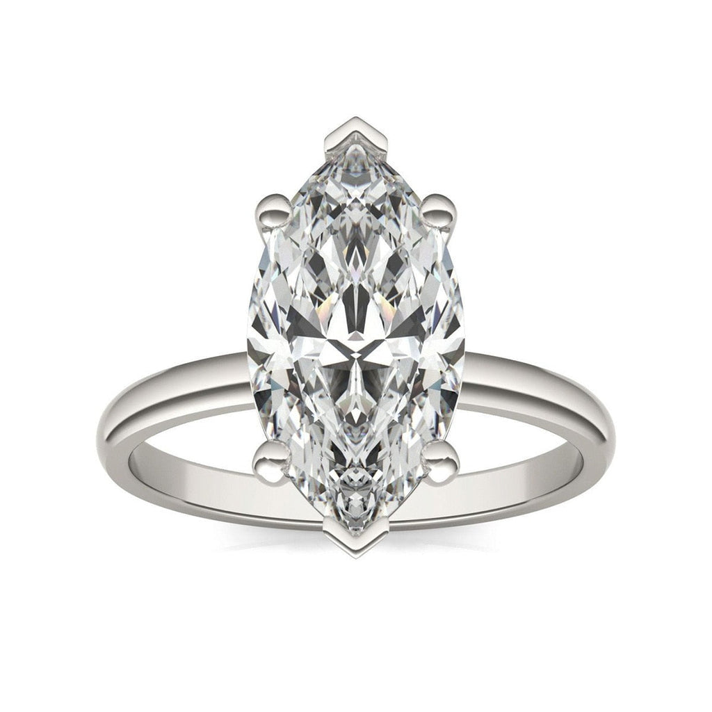 Anel Solitário Marquesa Moissanite Anel Solitário