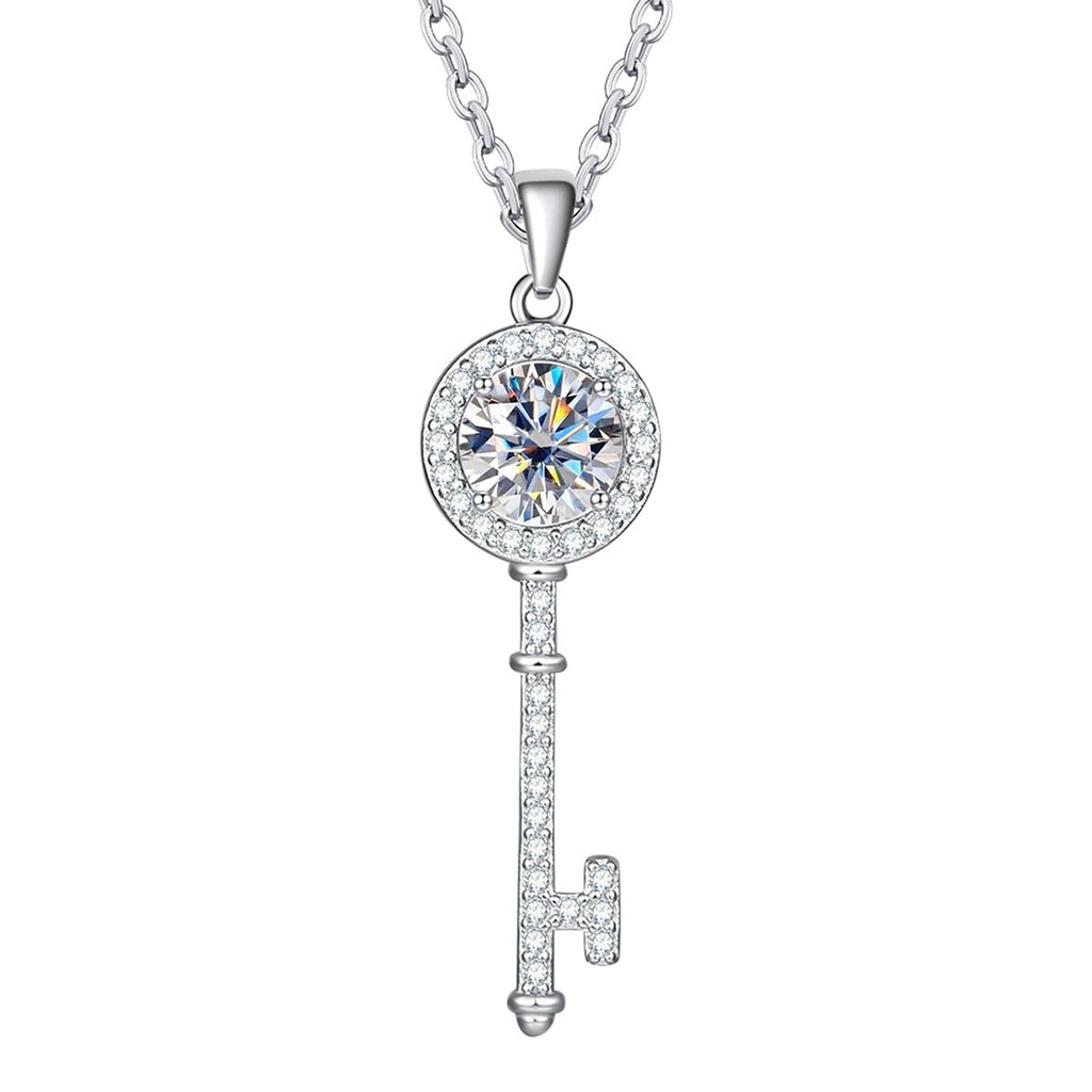 Colar Key Moissanite Moissanite Colar