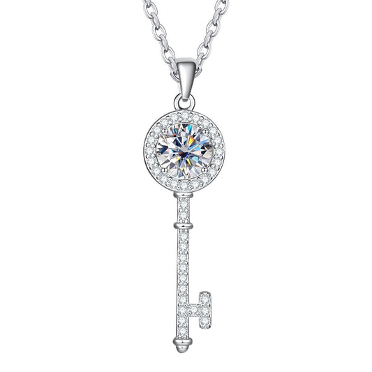 Colar Key Moissanite Moissanite Colar