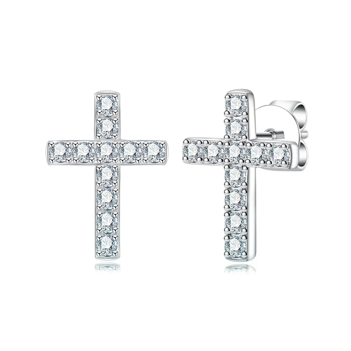 Brinco Cruz Moissanite Moissanite Brincos