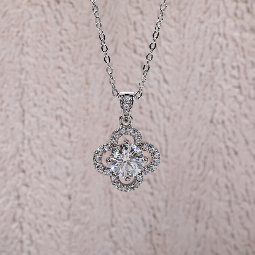 Colar Flower Moissanite Moissanite Colar