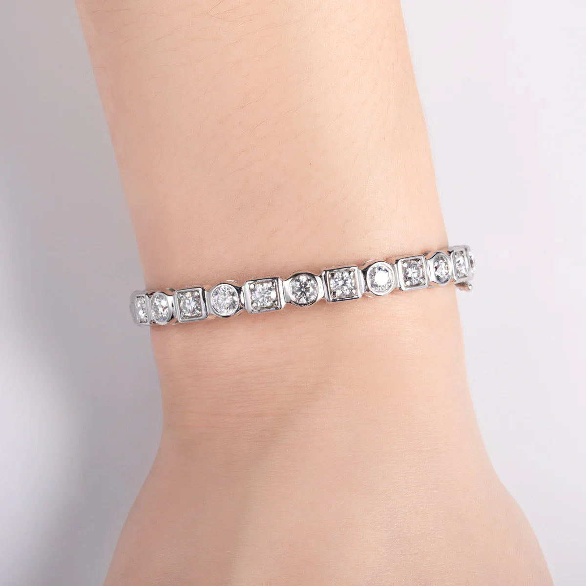 Bracelete Fusion Moissanite Pulseira