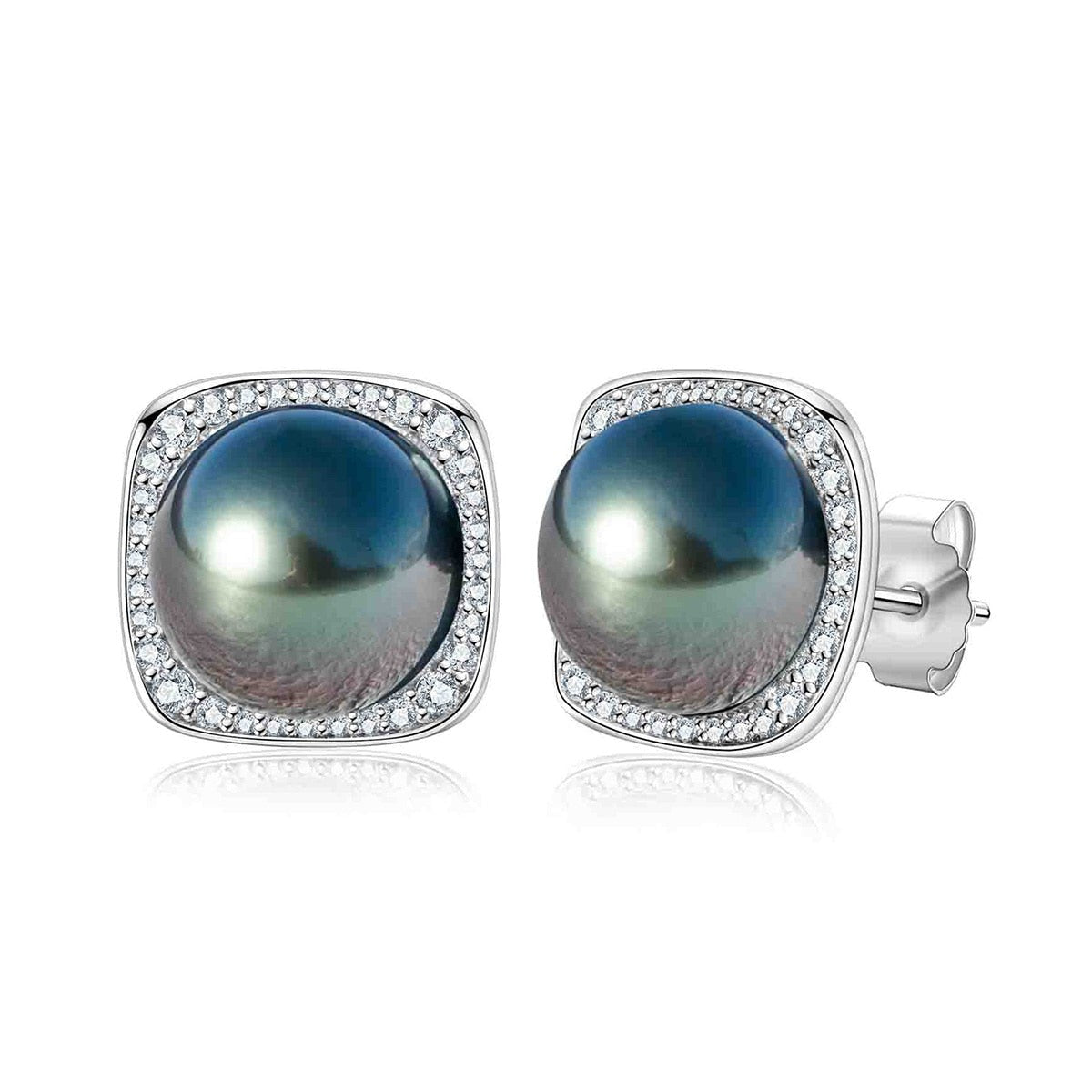 Brinco Pérola Radiante Moissanite Brincos