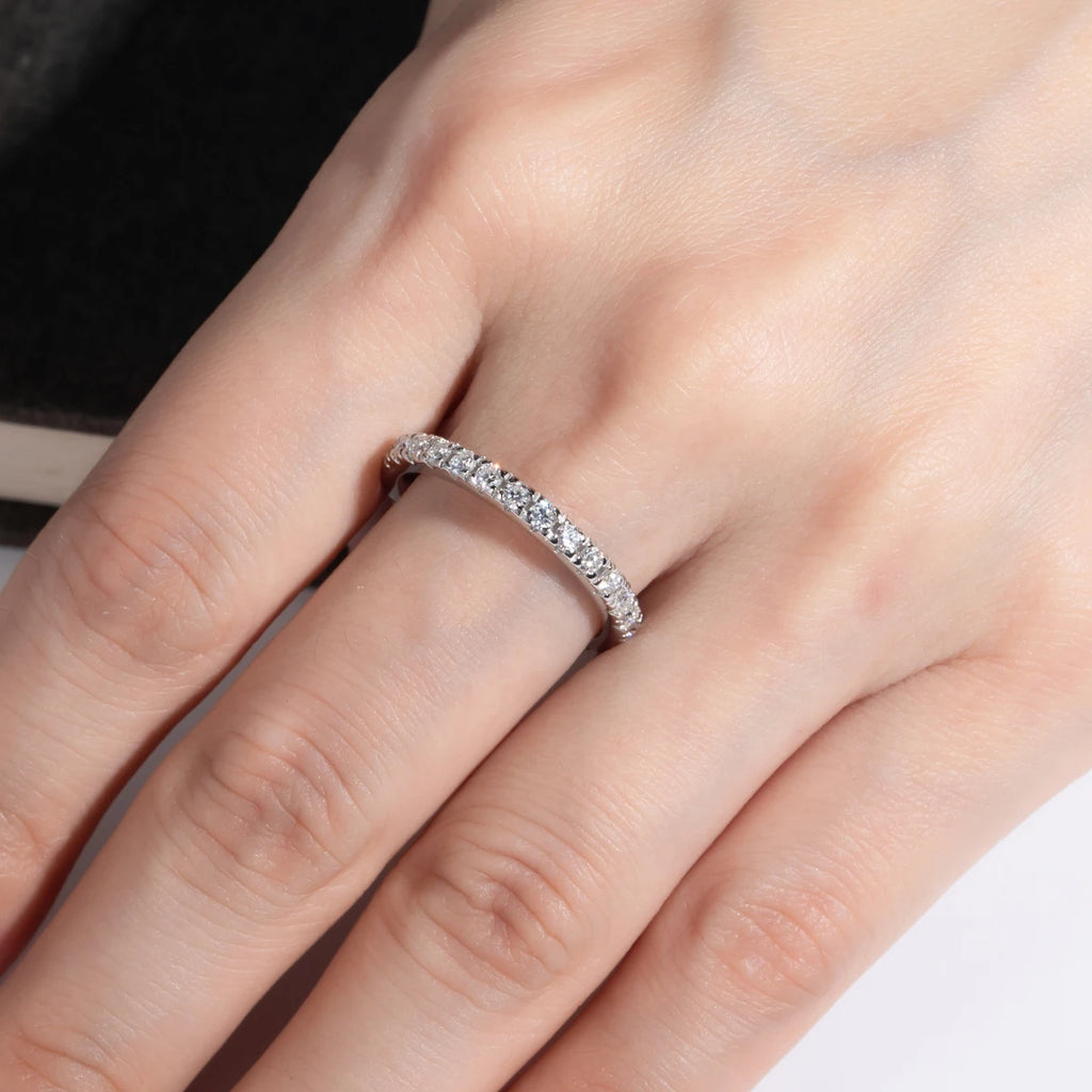 Aliança Delicate Moissanite