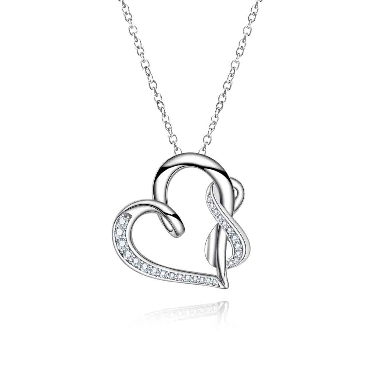 Colar Amor Infinito Moissanite Moissanite Colar