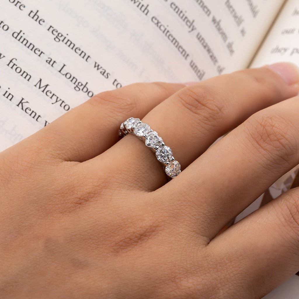 Aliança Amor Eterno Moissanite Moissanite - Momi Jewel