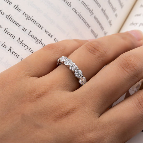 Aliança Amor Eterno Moissanite Moissanite - Momi Jewel