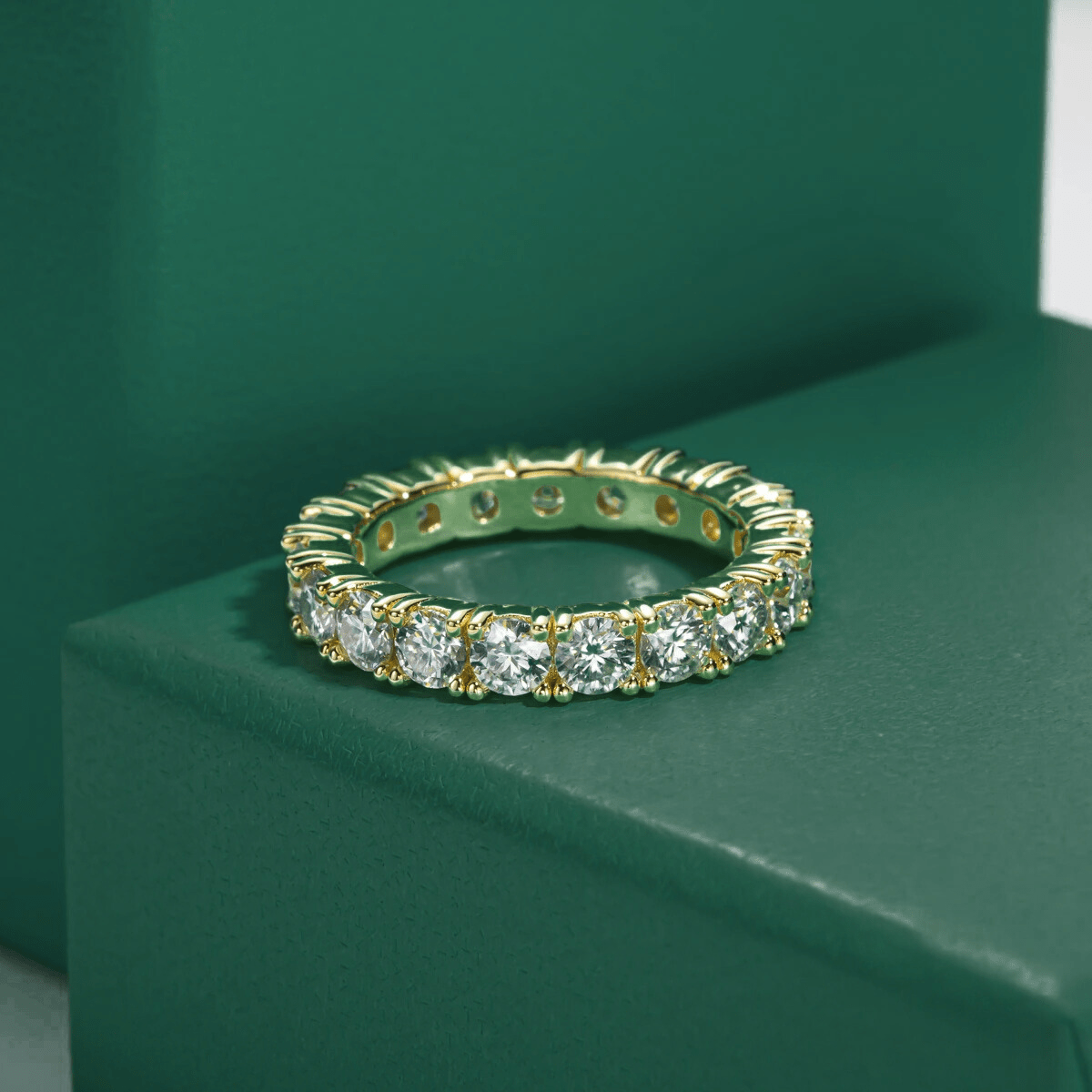 Aliança Divina Moissanite Moissanite - Momi Jewel