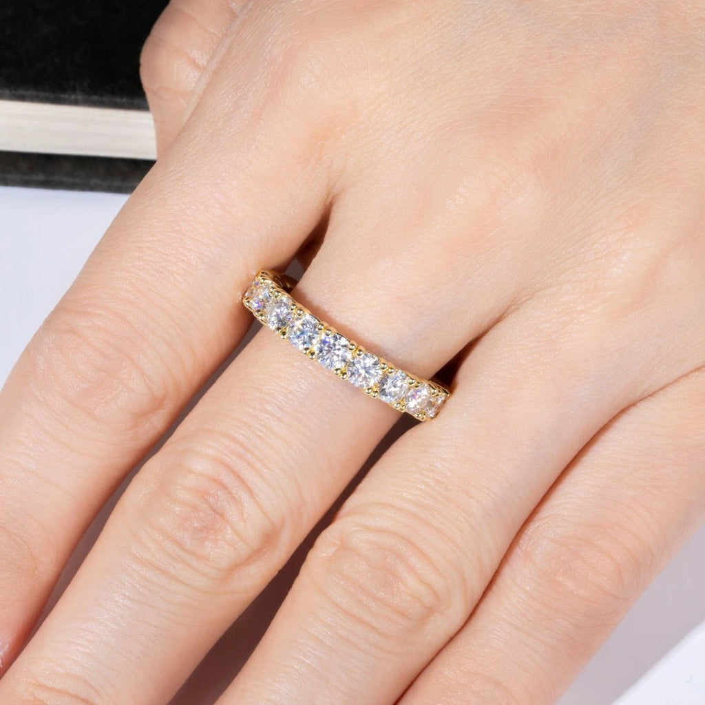 Aliança Divina Moissanite Moissanite - Momi Jewel