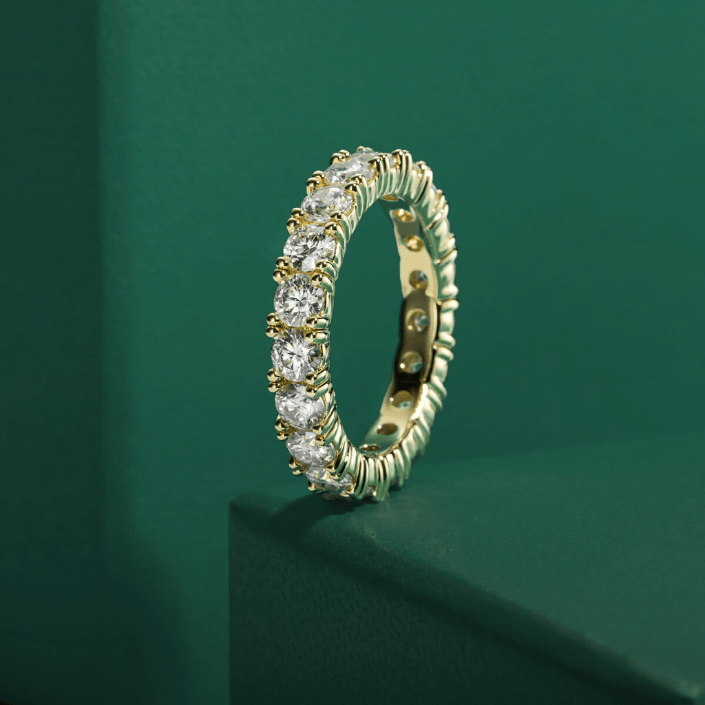 Aliança Divina Moissanite Moissanite - Momi Jewel
