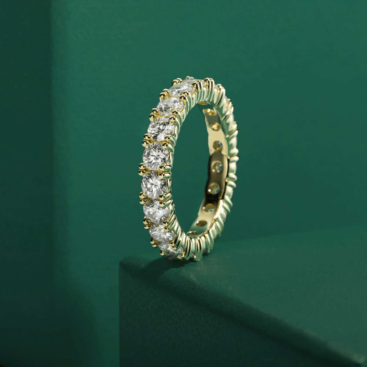 Aliança Divina Moissanite Moissanite - Momi Jewel