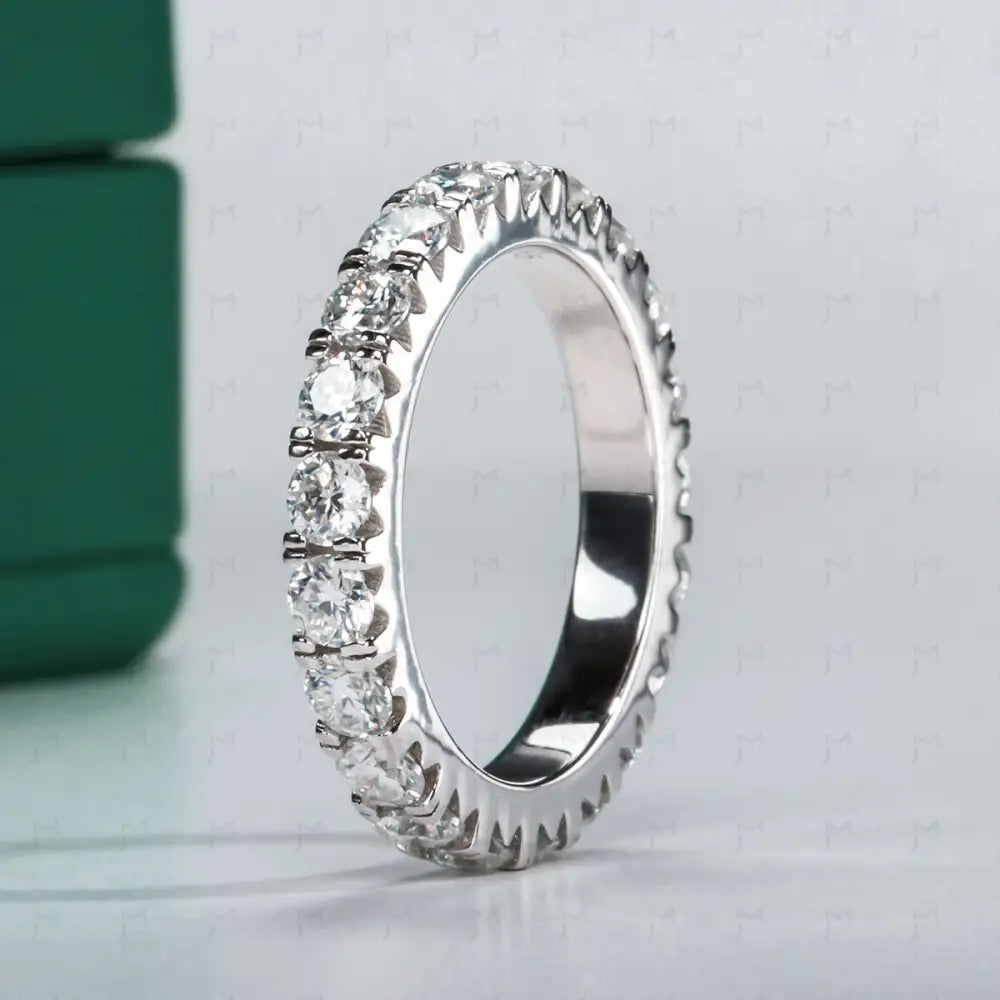 Aliança Eternity Moissanite 10 Aliança