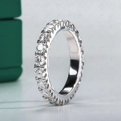 Aliança Eternity Moissanite 10 Aliança