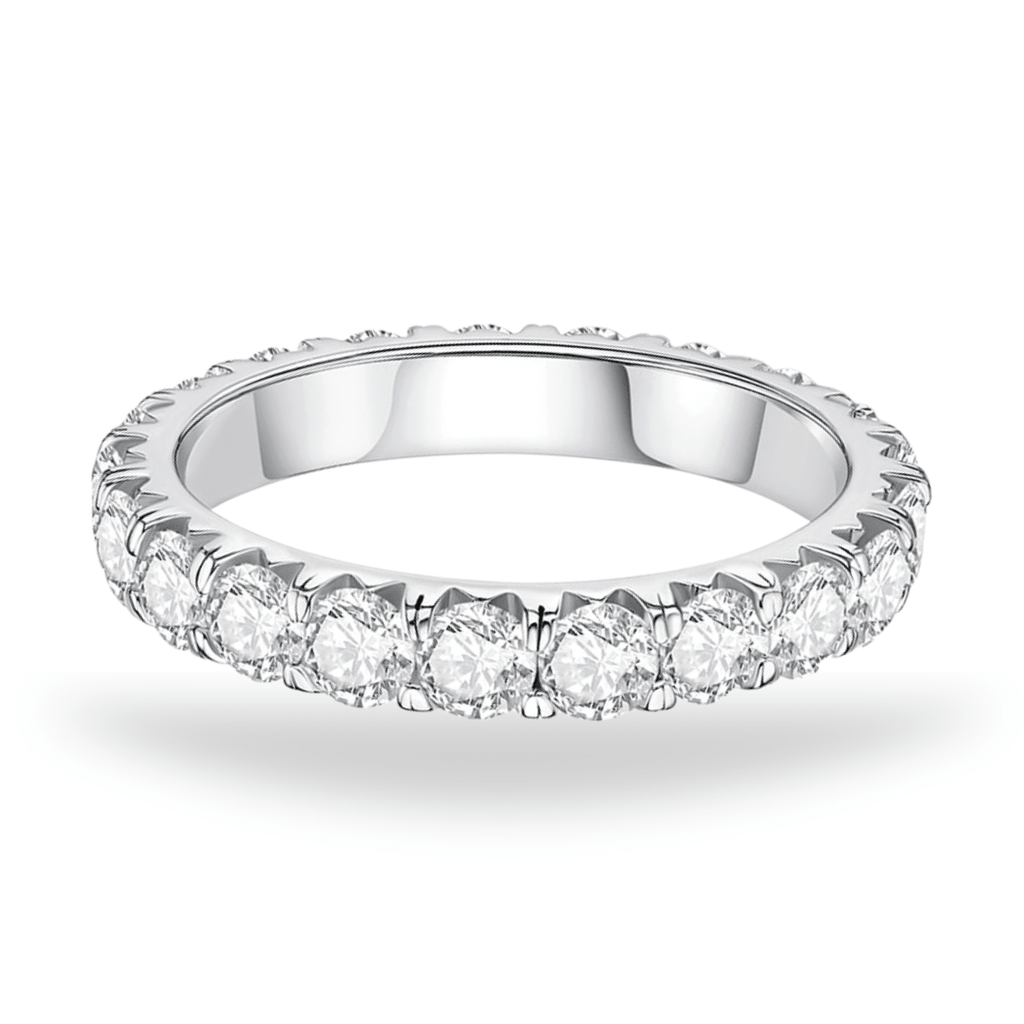 Aliança Eternity Moissanite Moissanite - Momi Jewel