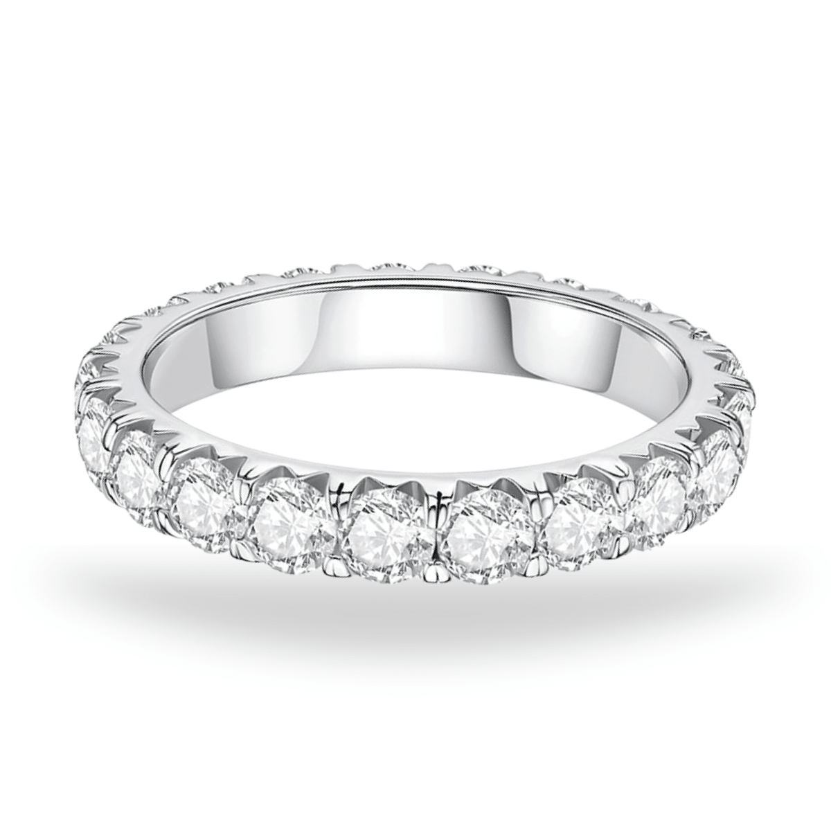 Aliança Eternity Moissanite Moissanite - Momi Jewel
