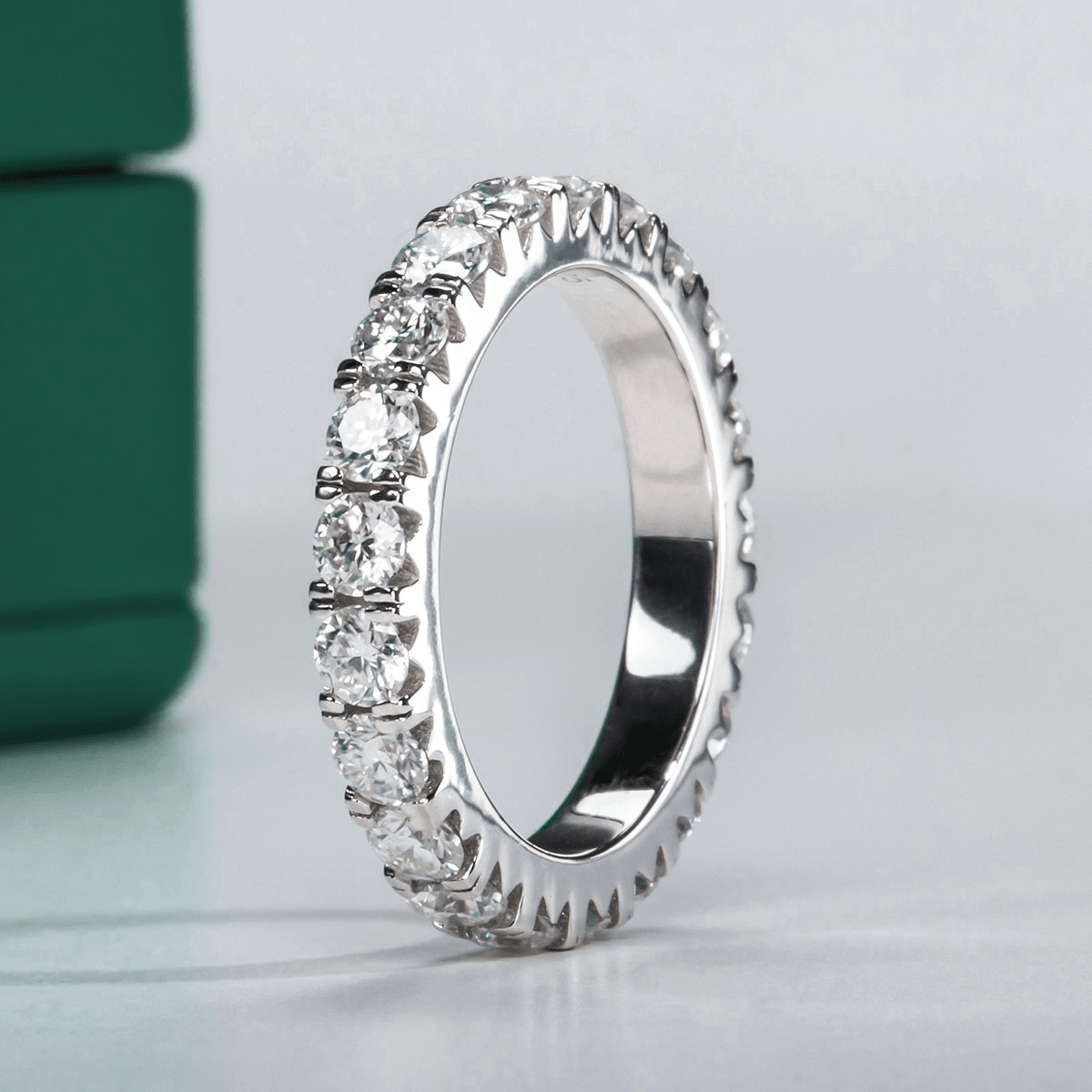 Aliança Eternity Moissanite Moissanite - Momi Jewel
