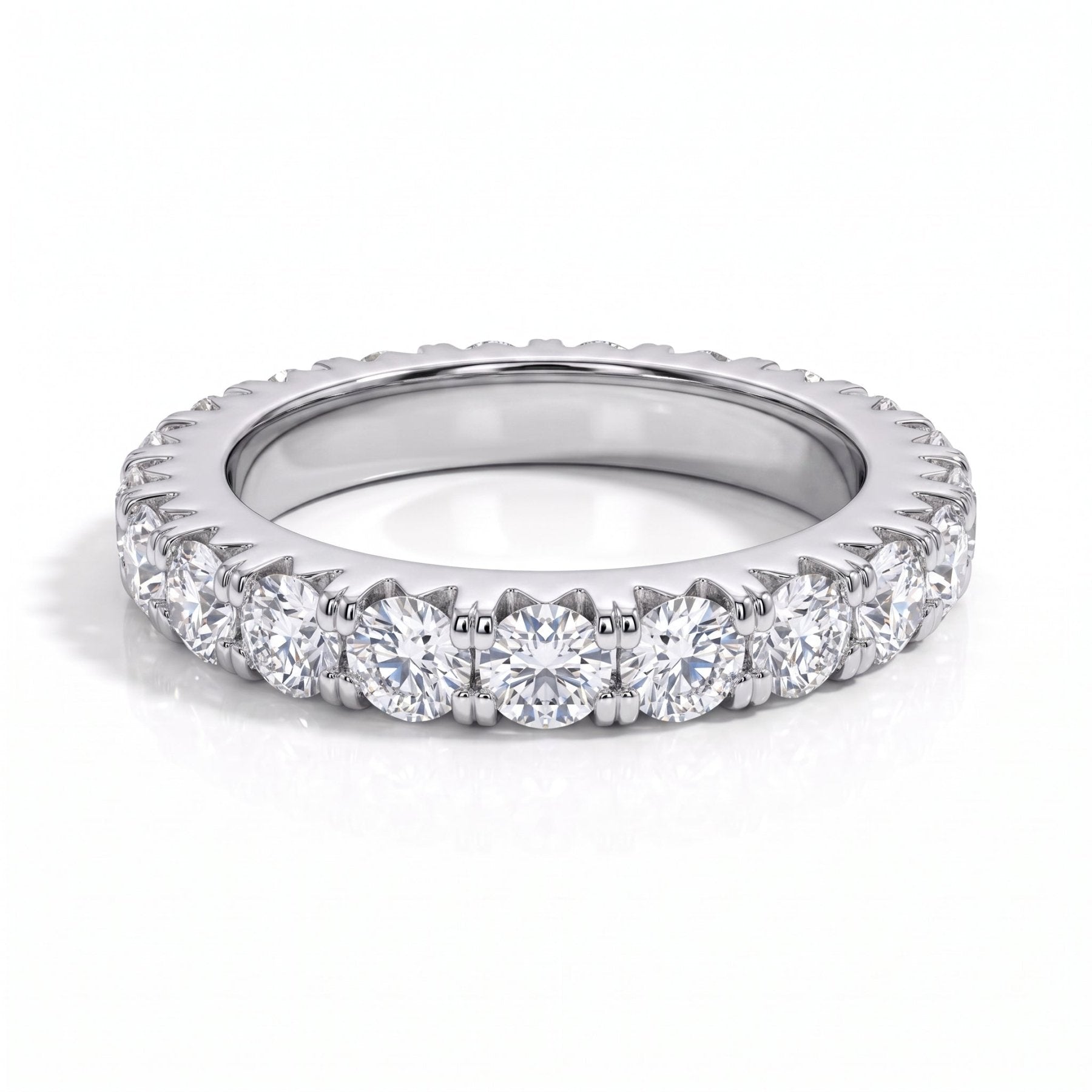 Aliança Eternity Moissanite Moissanite - Momi Jewel
