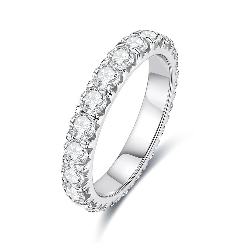 Aliança Eternity Moissanite Moissanite - Momi Jewel