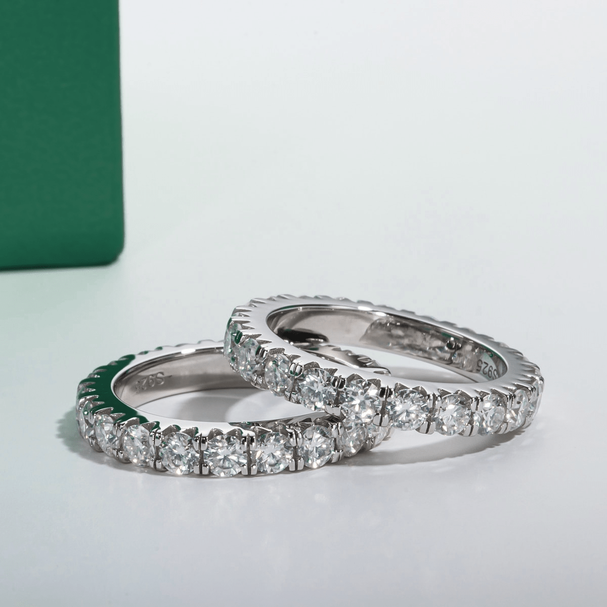 Aliança Eternity Moissanite Moissanite - Momi Jewel