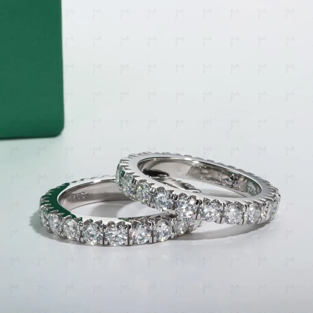 Aliança Eternity Moissanite Aliança