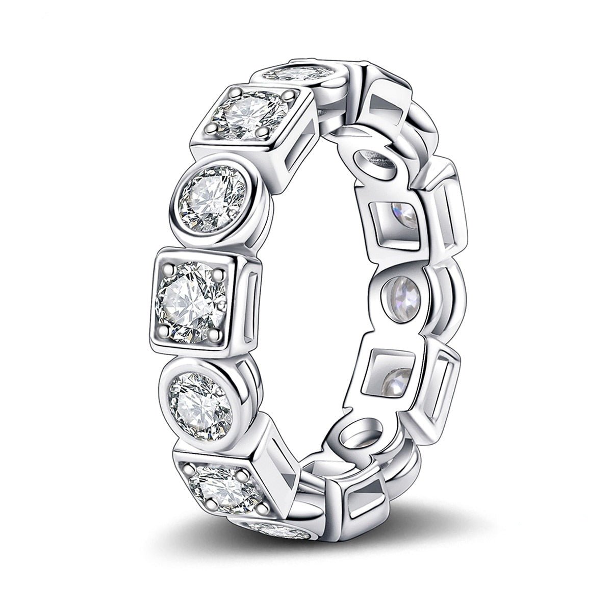 Aliança Fusion Moissanite Moissanite - Momi Jewel