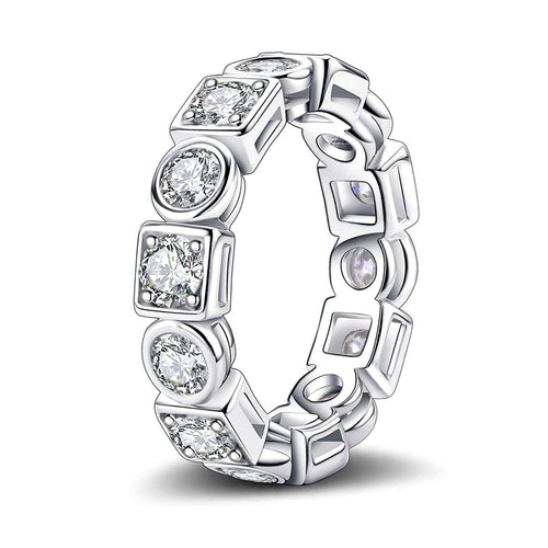 Aliança Fusion Moissanite Moissanite - Momi Jewel