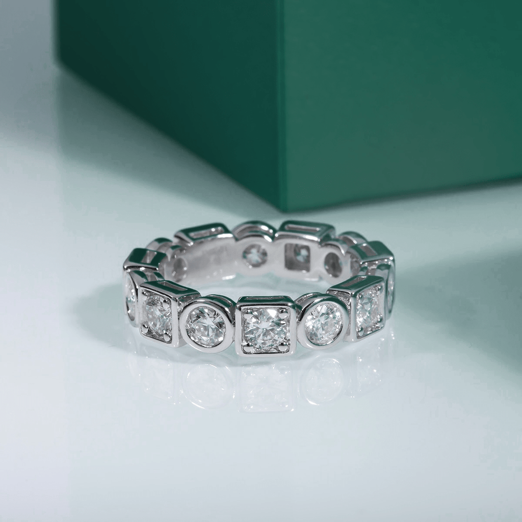 Aliança Fusion Moissanite Moissanite - Momi Jewel