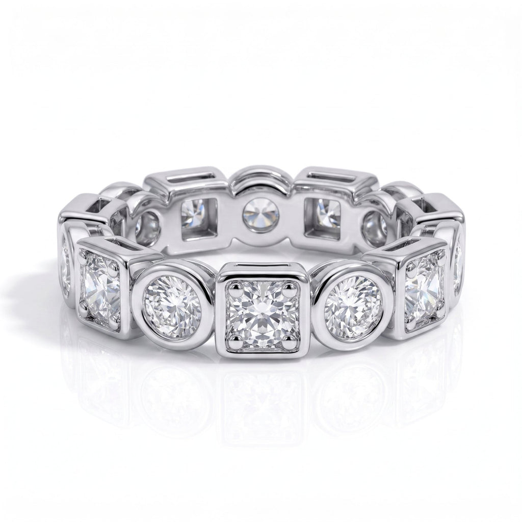 Aliança Fusion Moissanite Moissanite - Momi Jewel