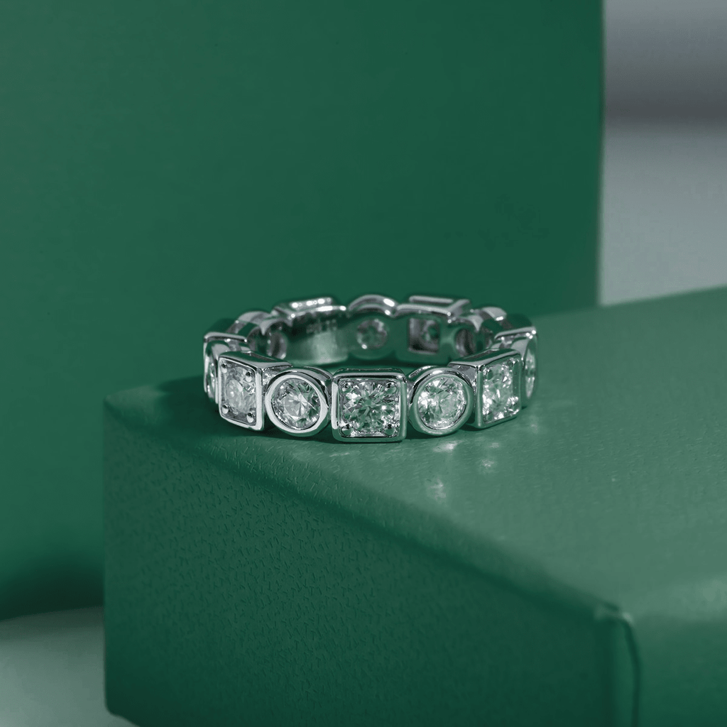 Aliança Fusion Moissanite Moissanite - Momi Jewel
