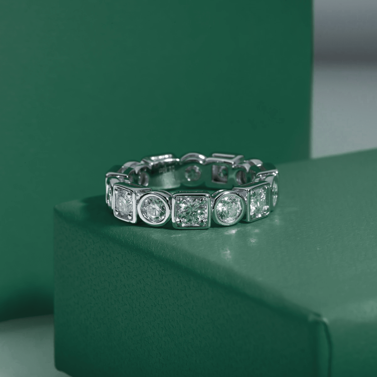Aliança Fusion Moissanite Moissanite - Momi Jewel