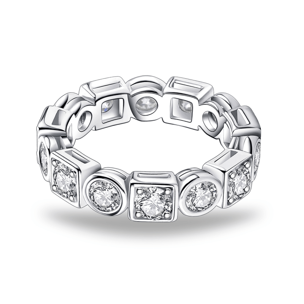 Aliança Fusion Moissanite Moissanite - Momi Jewel