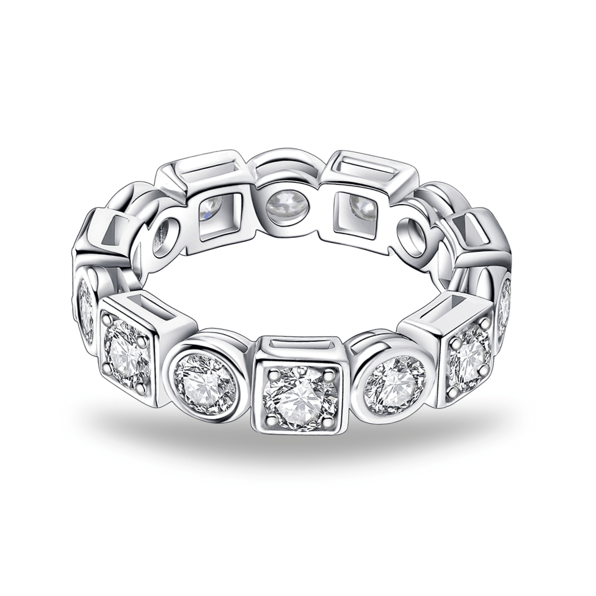 Aliança Fusion Moissanite Moissanite - Momi Jewel