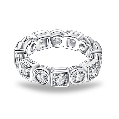 Aliança Fusion Moissanite Moissanite - Momi Jewel
