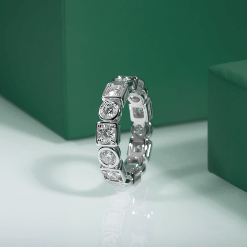 Aliança Fusion Moissanite Moissanite - Momi Jewel