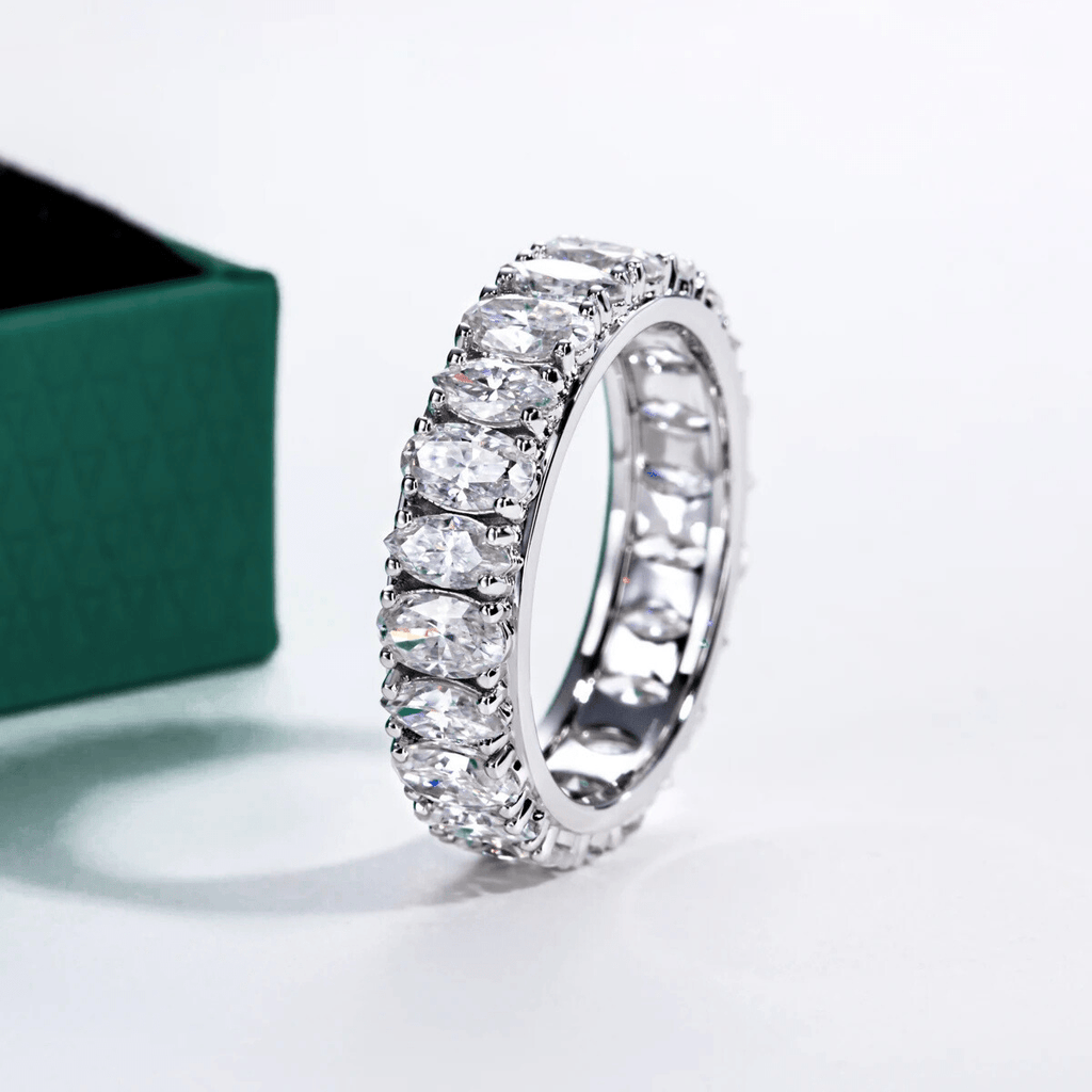 Aliança Naval Moissanite Moissanite - Momi Jewel