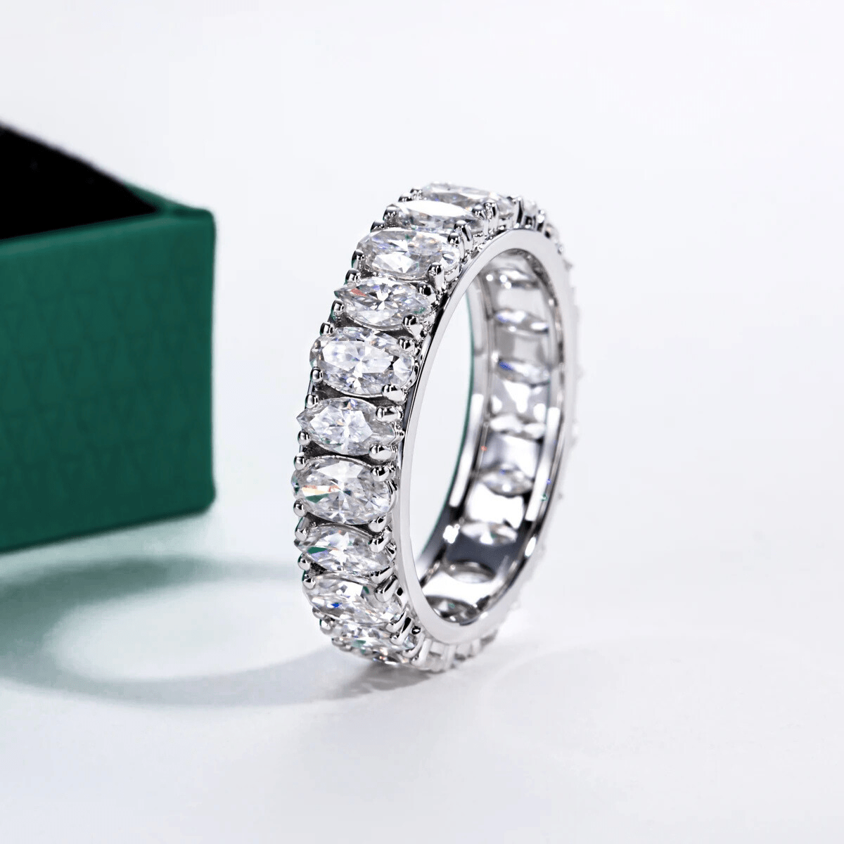 Aliança Naval Moissanite Moissanite - Momi Jewel