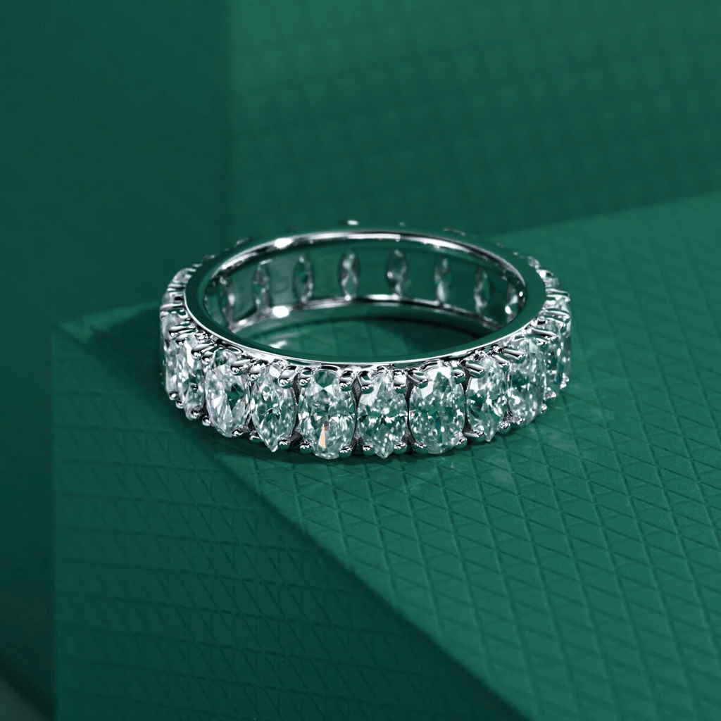 Aliança Naval Moissanite Moissanite - Momi Jewel